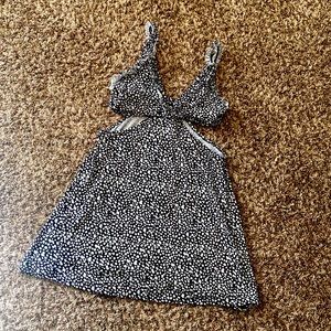 Pretty Little Thing Polka Dot cutout dress